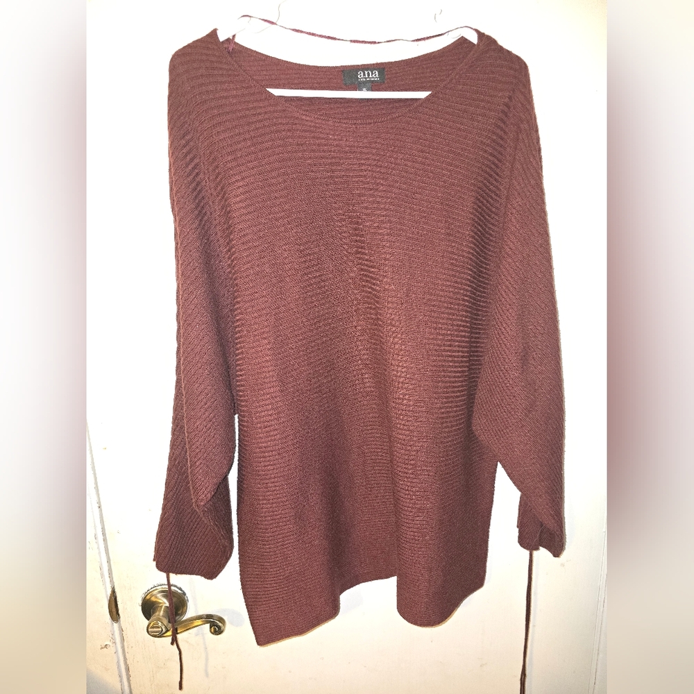 Brown Ribbed Sweater